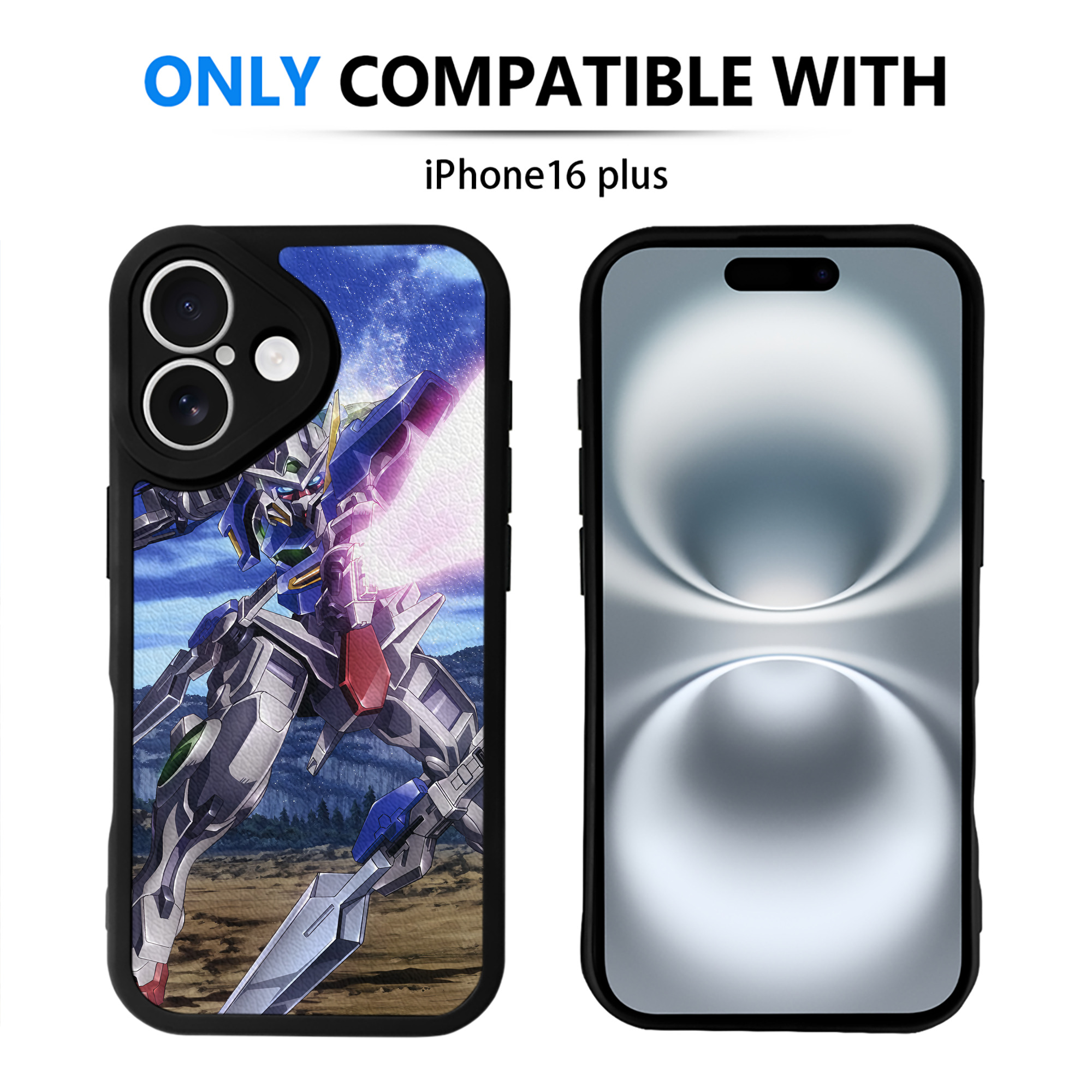 （画像用） 機動戦士ガンダム Mobile Suit Gundam 【iPhone 16シリーズ対応】シリコンスマホケース（レザー調） 材質：シリコン